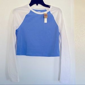 NWT Victoria’s Secret Pink Cotton Cropped Long Sleeve